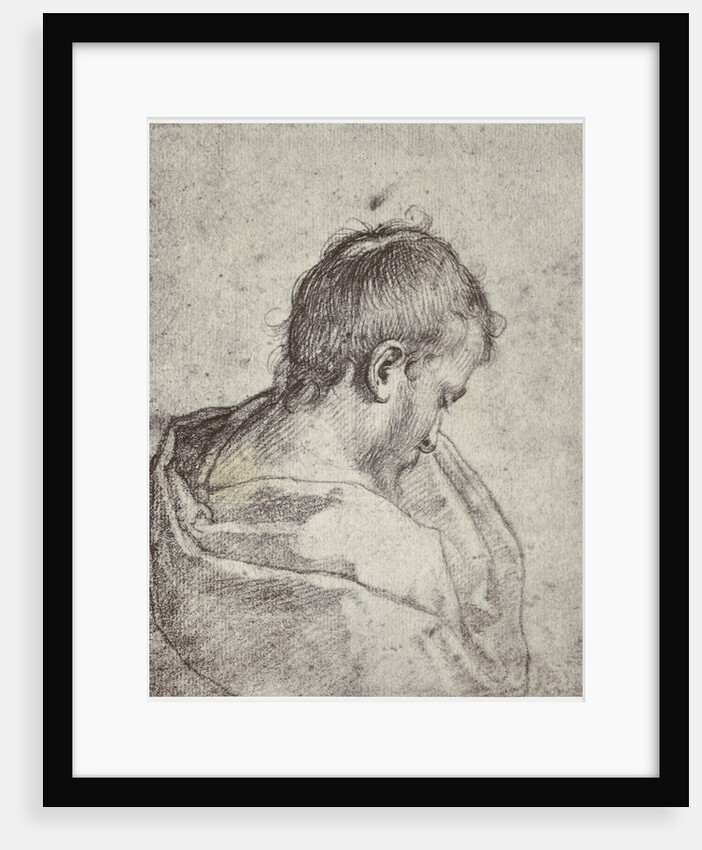 A Mourning Head by Michelangelo