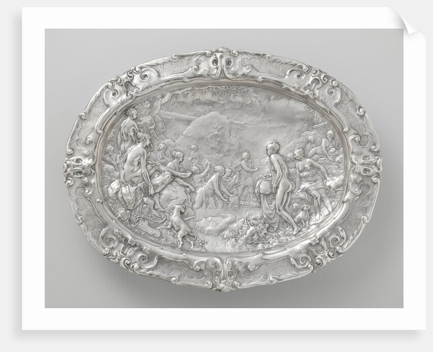 Basin with scenes from the story of Diana and Actaeon by Paulus Willemsz. van Vianen