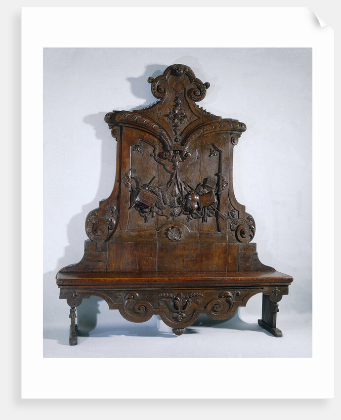 Garden bench in Marot style by Anonymous