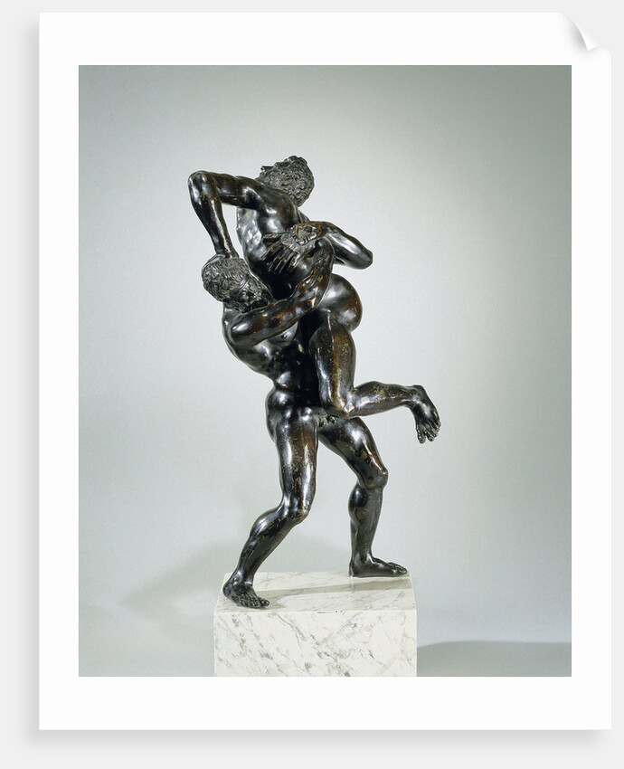Hercules and Antaeus by Follower of Giambologna