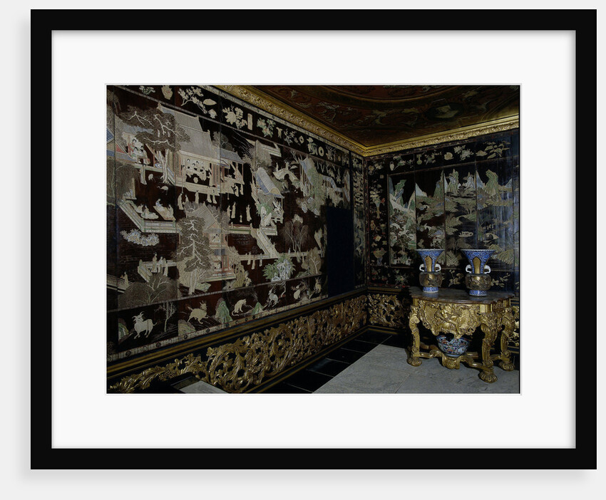 Woodwork in Chinese lacquer, from the palace of the Frisian town holders by Anonymous