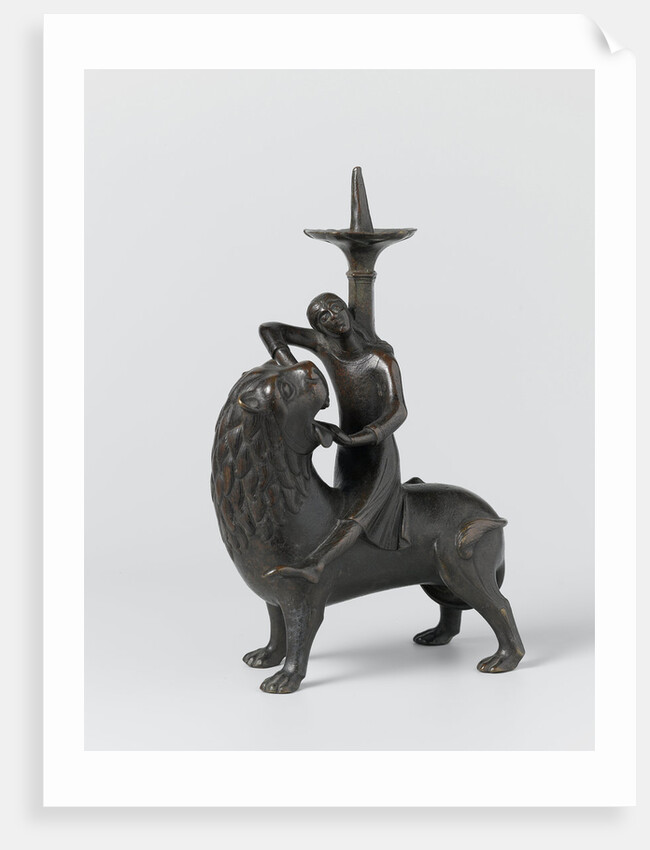 Candlestick Samson and the Lion by Anonymous