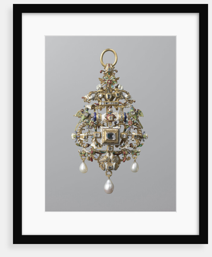 Pendant with closed hands together by Anonymous