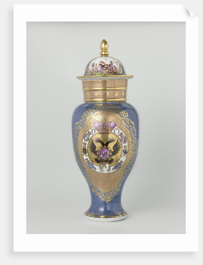Lidded vase, Meissener Porzellan Manufaktur, 1727, Meissen Germany by Meissener Porzellan Manufaktur