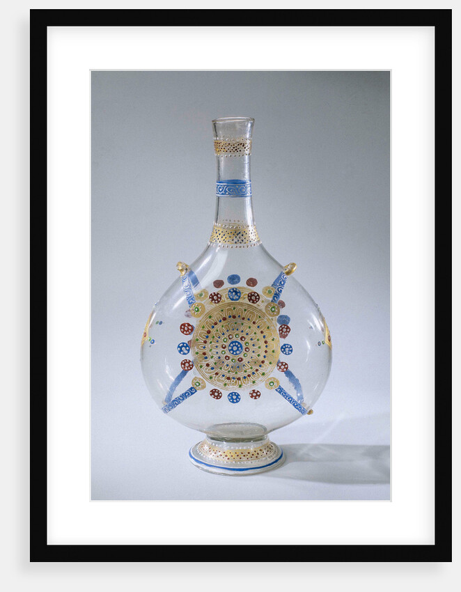 Pilgrims Bottle, multicolor painted by Anonymous