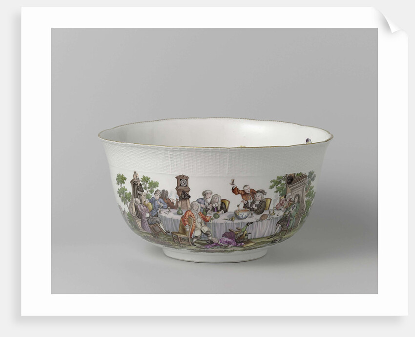 Come, multicolor painted with a performance to 'A Midnight Modern Conversation' by William Hogarth by Anonymous