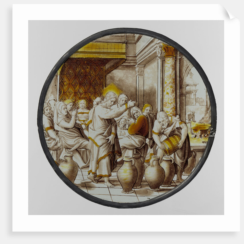 Window with the Wedding at Cana, Anonymous, c. 1525 by Anonymous
