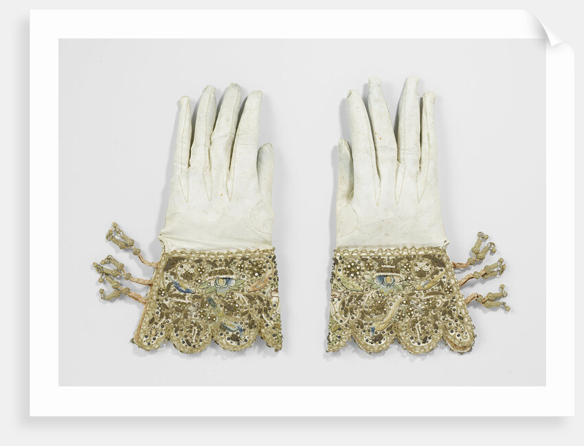 A Pair of Wedding Gloves by Anonymous