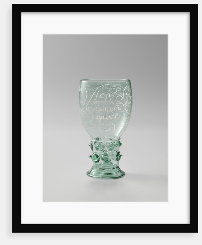 Roemer with a poem to Constantijn Huygens, Anonymous by Anna Roemers Visscher