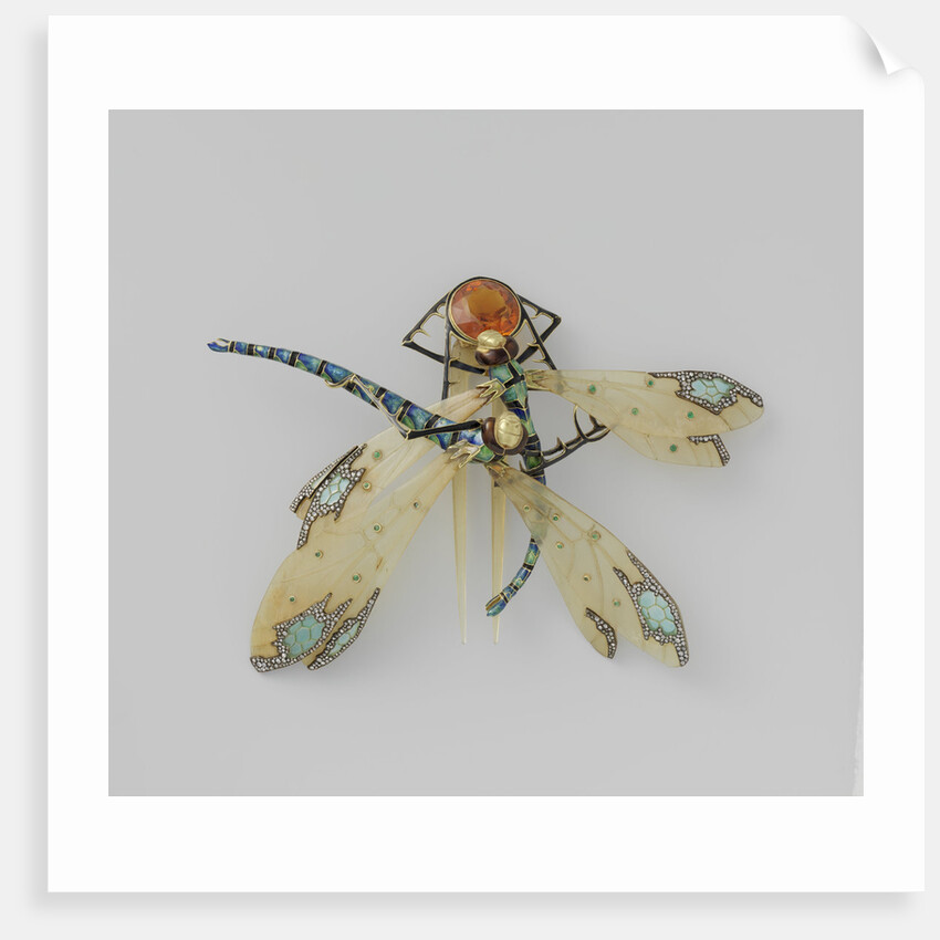 Comb in the form of two dragonflies by Lucien Gaillard