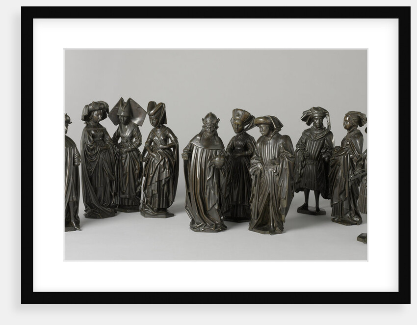 Ten weepers from the tomb of Isabella of Bourbon by Renier van Thienen