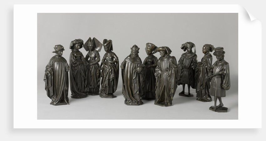 Ten weepers from the tomb of Isabella of Bourbon by Renier van Thienen