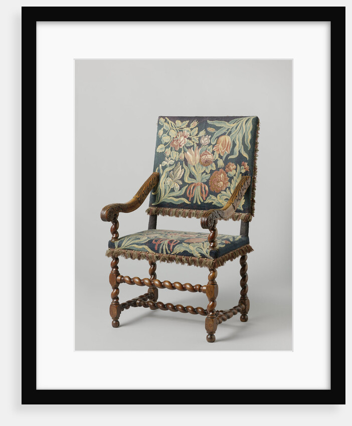 Armchair with tapestry upholstery by Anonymous
