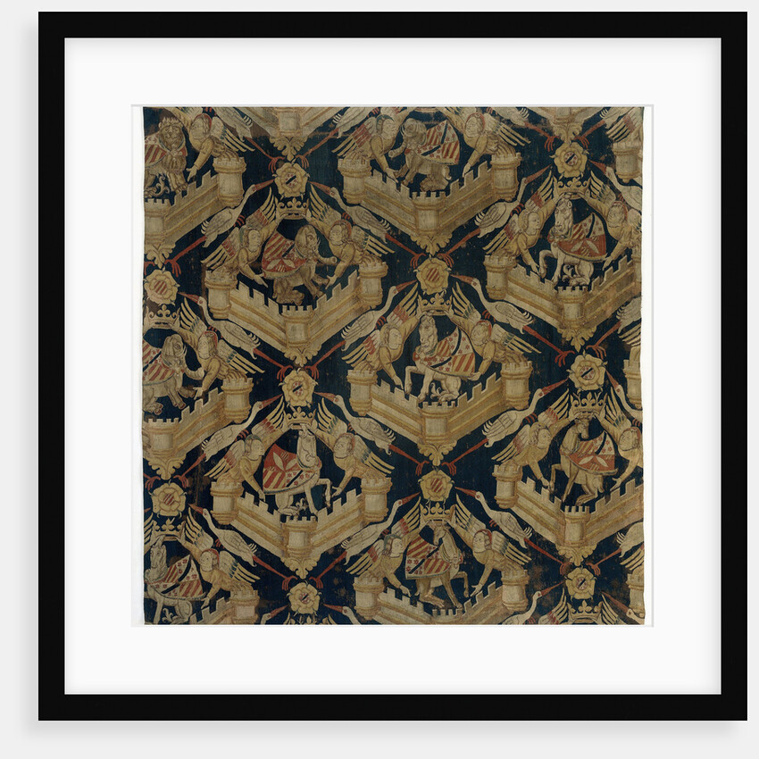 Carpet with the coat of arms of Rogier de Beaufort, Turenne and De Comminges (fragment) by Anonymous