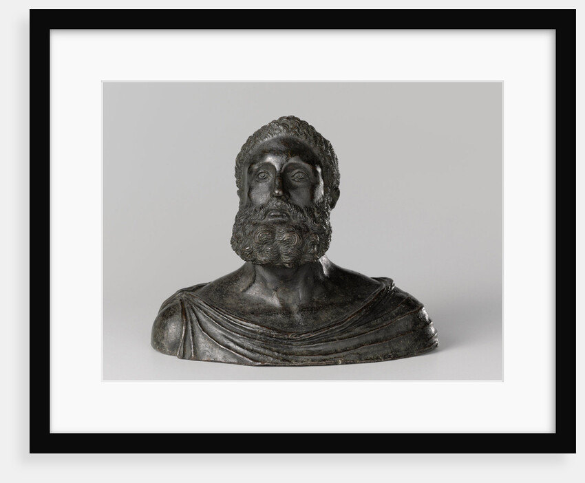 Bust of a Classical philosopher by Severo Calzetta da Ravenna