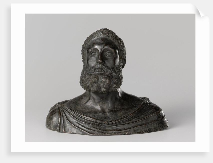 Bust of a Classical philosopher by Severo Calzetta da Ravenna
