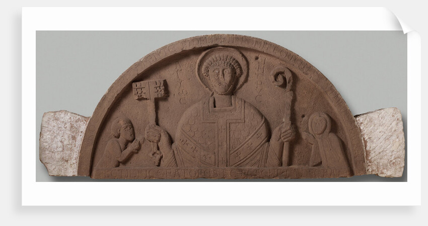 Tympanum from the abbey church of Egmond The Netherlands by Anonymous