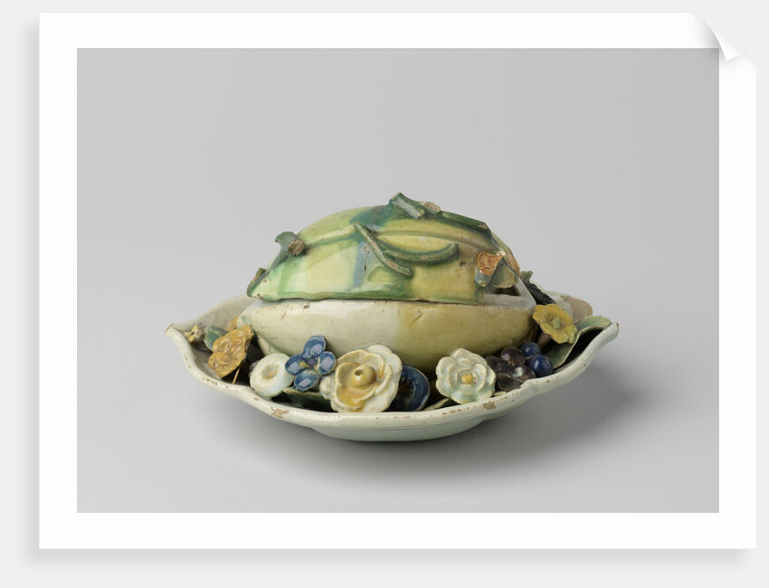 Butter dish in the shape of a melon, Blankenburg by Arie Blankers