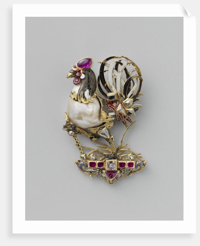 Pendant in the form of a cock by Anonymous