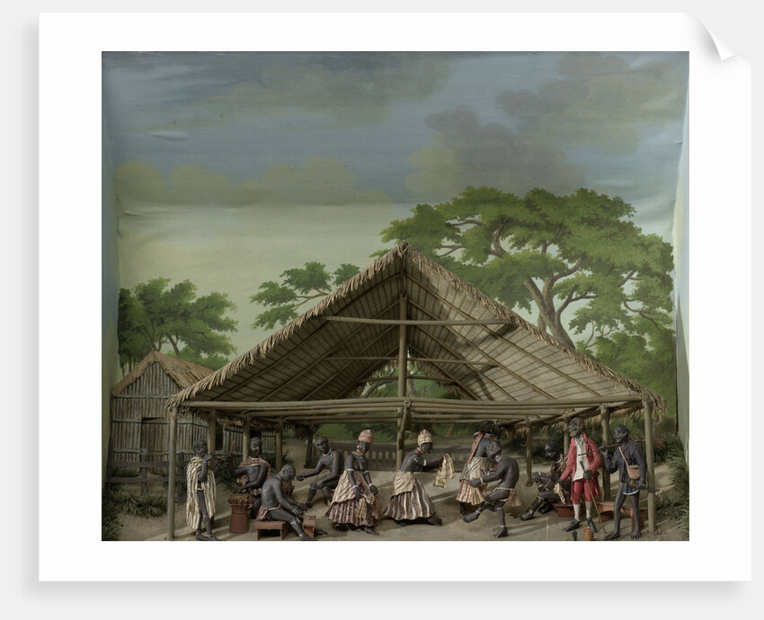 Diorama of a slave dance by Gerrit Schouten