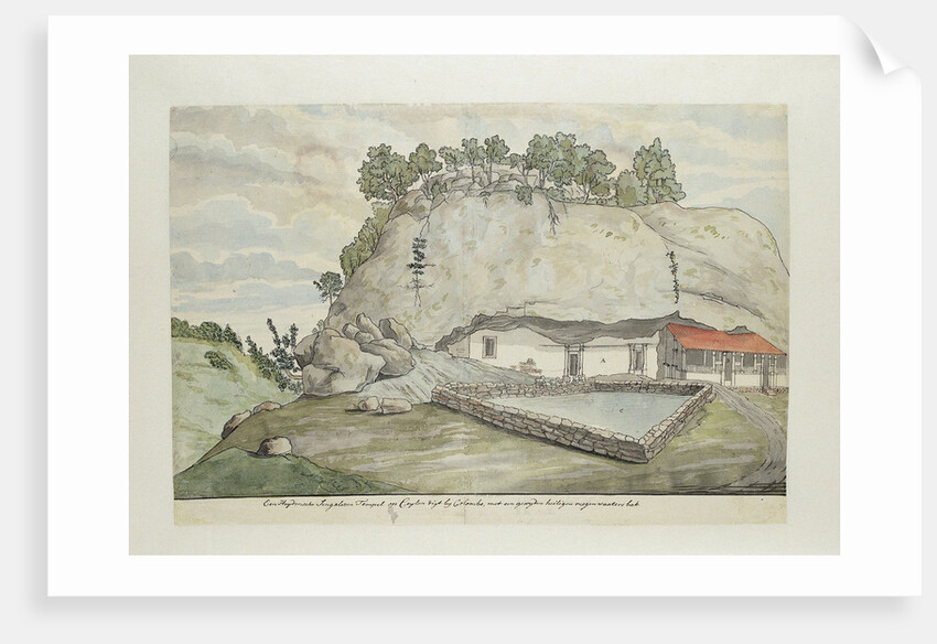 Sinhalese sanctuary in Ceylon Sri Lanka, Jan Brandes by Anonymous
