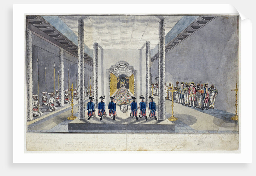 Legation of the VOC at the monarch of Kandy by Jan Brandes