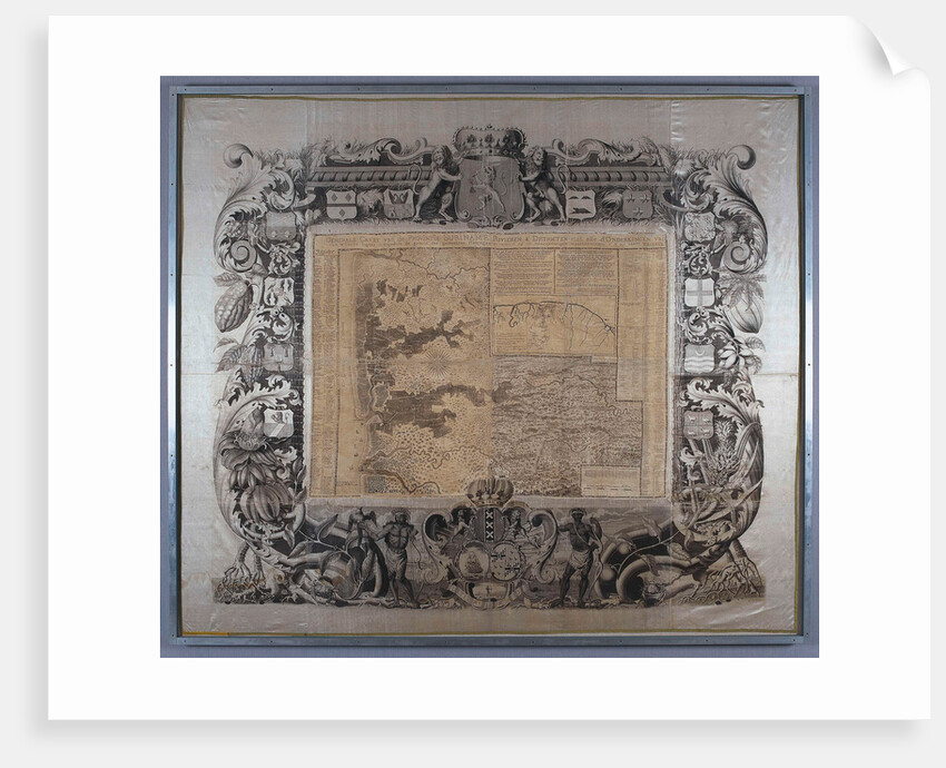 Map of Suriname, Alexander de Lavaux by J.G. de Lacroix