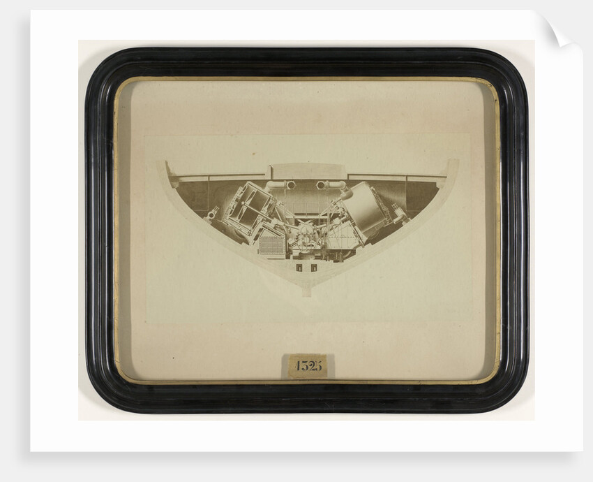 Photolithography of a steam engine by Dupuy de Lome
