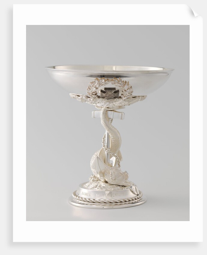 Silver goblet of Association 'The Metal Cross' by J.M. van Kempen & Zoon