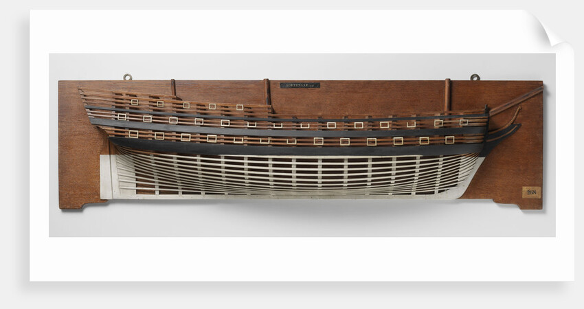 Half Model of a liner of 68 pieces by Anonymous