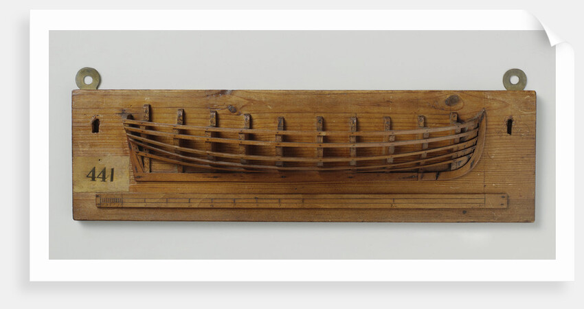Half Model of a boat by Anonymous