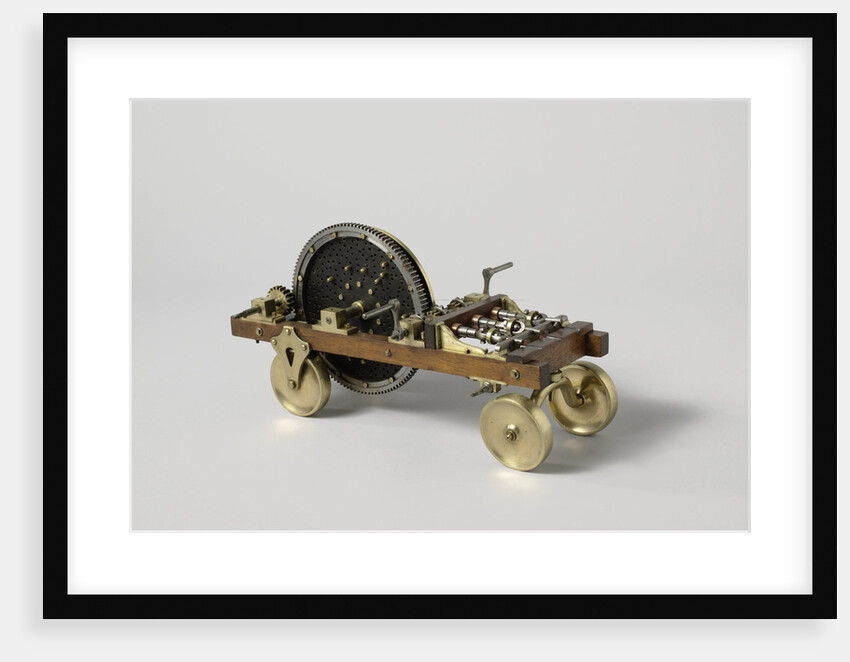 Model of a cart for rope-making by Anonymous