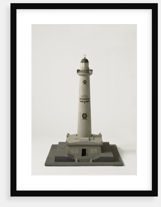 Model Lighthouse J.C.J. of Speijk in Egmond The Netherlands, J. Valk by Johan David Zocher