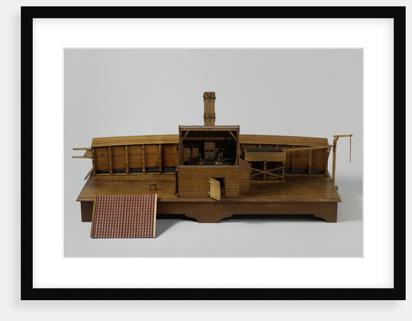 Model of a kiln with a boiler house by Anonymous
