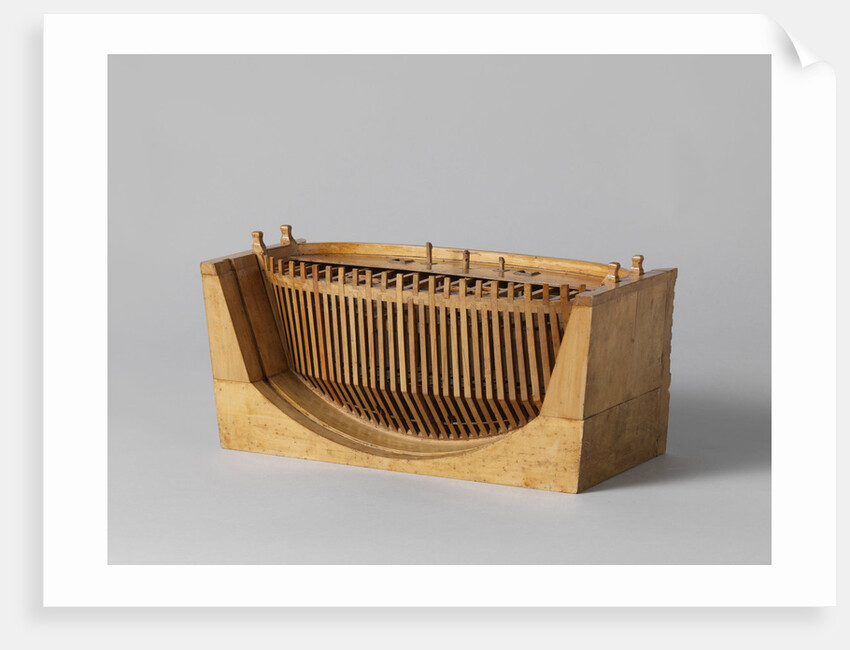 Model of a ship door in its rabbets by Antoine Groignard
