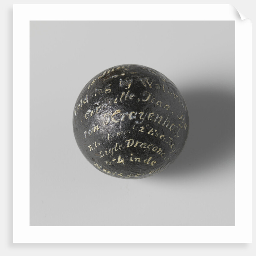 Bullet that C. J. Krayenhoff baron was shot in the abdomen by Anonymous