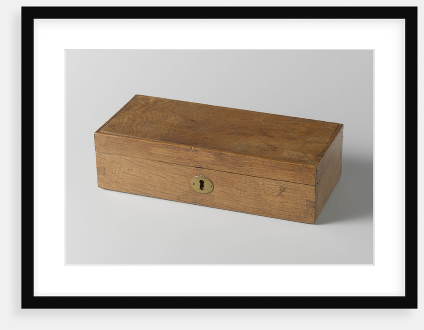 Small chest made of wood from Jan van Speyk's gunboat by J. H. Cuperus