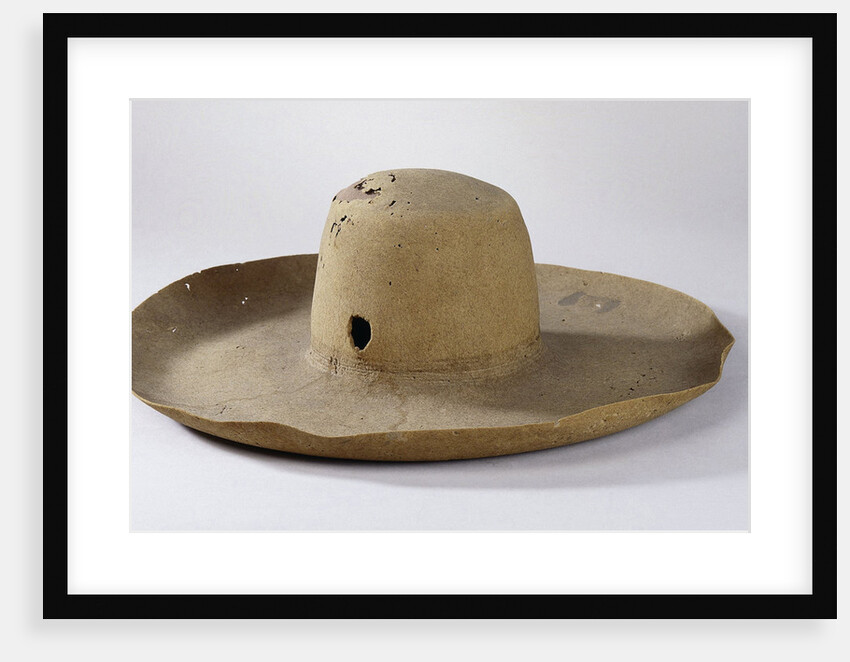 Ernst Casimir of Nassau-Dietz's hat with a bullet hole by Anonymous