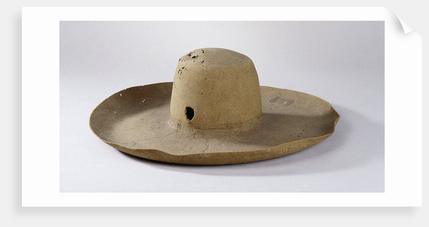 Ernst Casimir of Nassau-Dietz's hat with a bullet hole by Anonymous