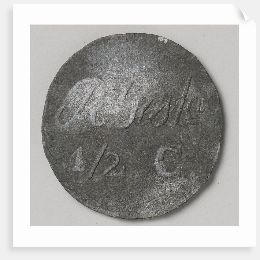 Rijksgestichten Ommerschans and Veenhuizen, home currency beaten by order of the Charity Society worth half cent by Anonymous