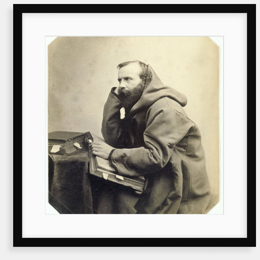 Genre Portrait of a monk by Louis Wegner