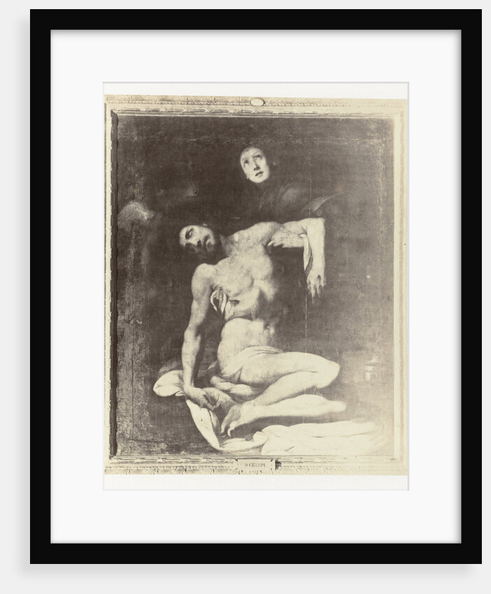 Photo Reproduction of painting from Museum of Isabella II Crespi, Christ supported by Mary by Anonymous