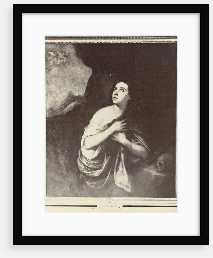 Photo Reproduction of painting from Museum of Isabella II Murillo, Mary Magdalene by Anonymous