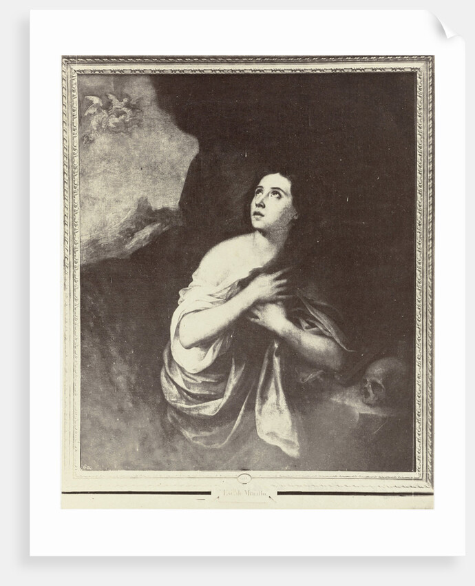 Photo Reproduction of painting from Museum of Isabella II Murillo, Mary Magdalene by Anonymous