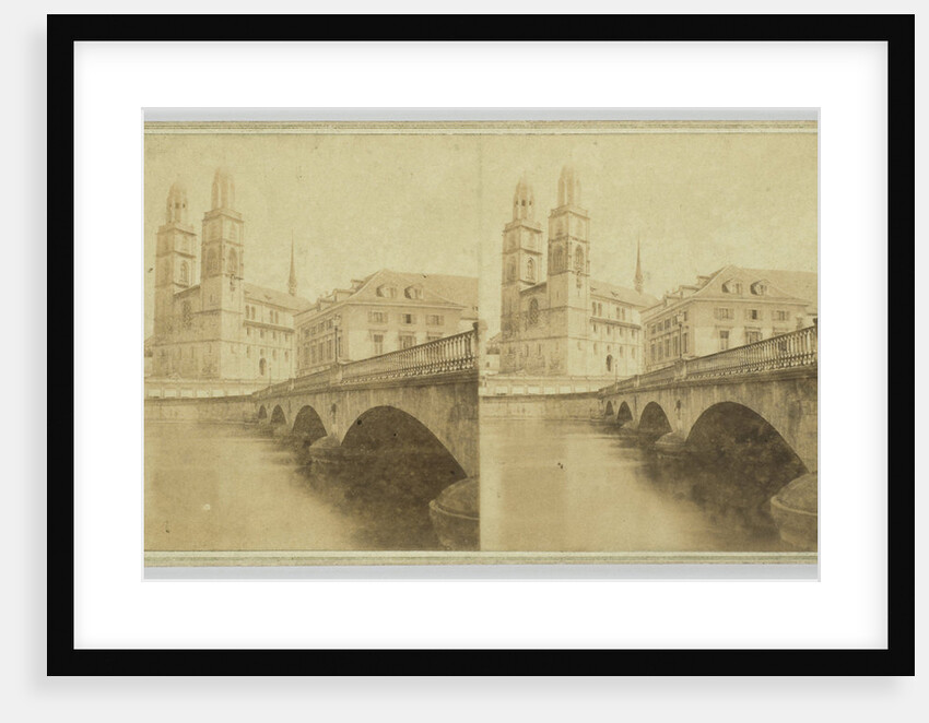 Cathedral of Zurich Switzerland by Adolphe Braun