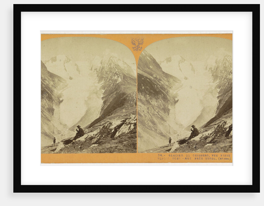 The glacier Geisberg, vue prize depuis Hohe-Mut, pres Gurgl (Oetzthal), Tyrol, Austria by Anonymous