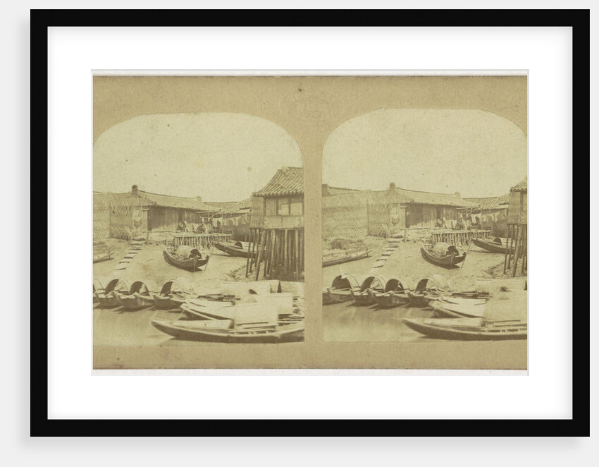 Boats in the bay of Hou-Tschou, China by LG Frères et Cie