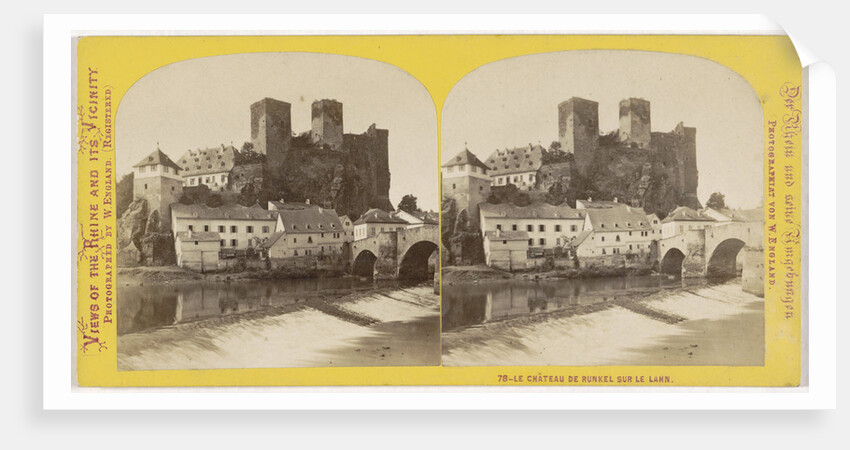 The Chateau the Runkel on the Lahn Germany by William England