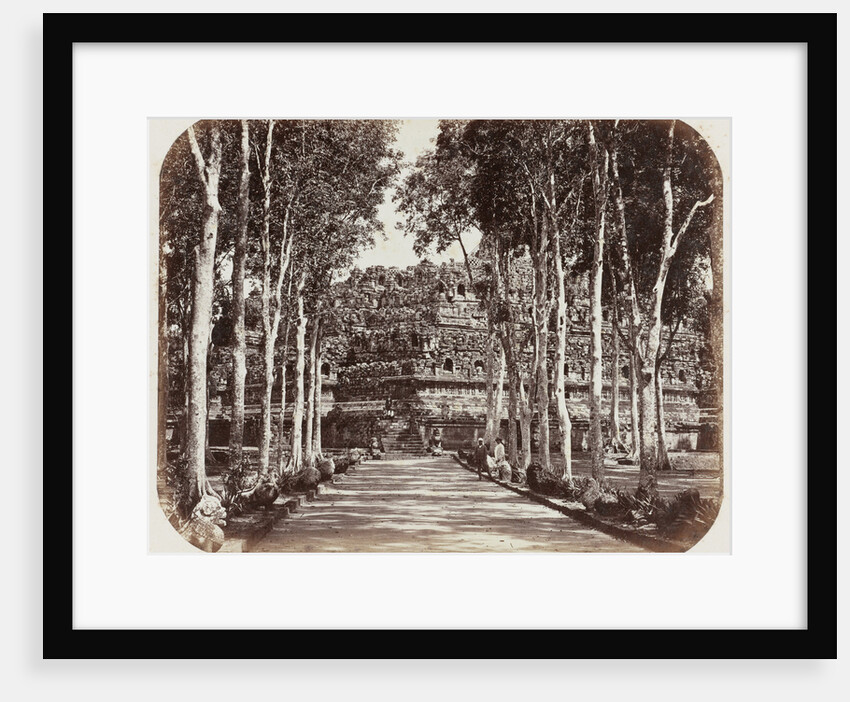 View of Borobudur Indonesia by Woodbury & Page