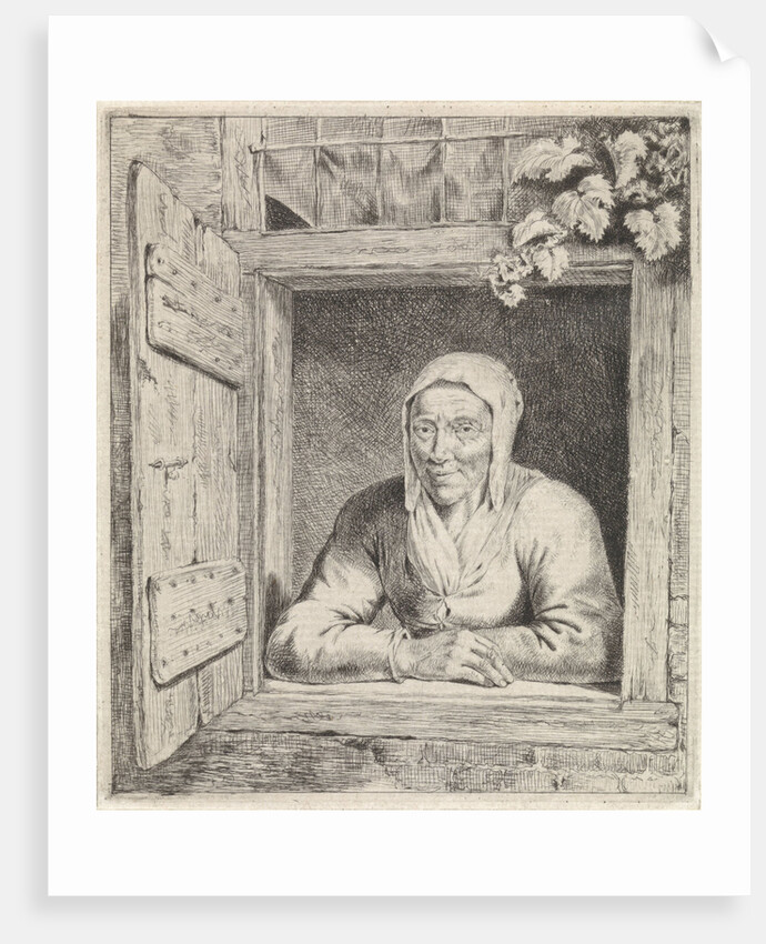 Woman in window by Johannes Christiaan Janson